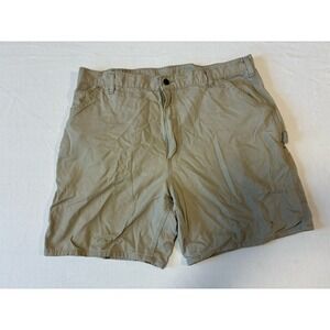 Carhartt Mens 40 Tan Canvas Carpenter Shorts B144 Workwear Casual Cotton